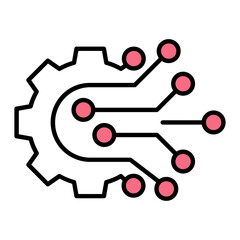 Electronics Colored Outline Icon