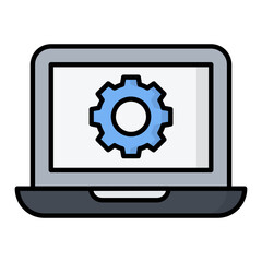 IT Engineering Colored Outline Icon