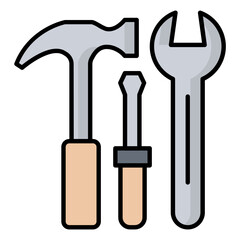 Tools Colored Outline Icon