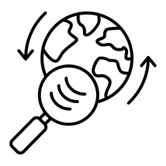 Geophysical Outline Icon