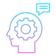Engineering Thinking Gradient Icon