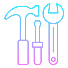 Tools Gradient Icon
