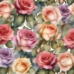 beautiful vintage rose flower pattern