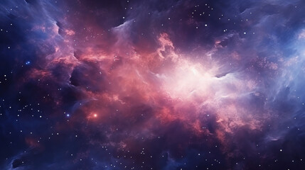 A vibrant space galaxy cloud nebula in a starry night cosmos. Perfect for astronomy and universe science themes. Supernova background wallpaper.