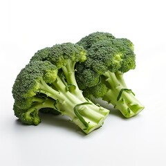 A bunch of fresh, organic broccoli