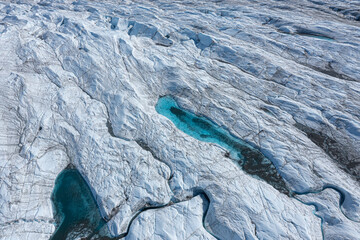 greenland ice sheet glacier aerial drone © EnricoPescantini