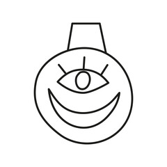 Doodle celestial Christmas ball.