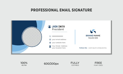 creative minimalist email signature design