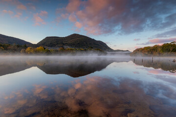Calm morning at Lake Muckross Killarney National Park, Co. Kerry, Ireland 
