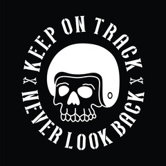 vector skull helmet design for t shirt, poster or your brand design