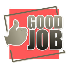 thumb up good job illustration