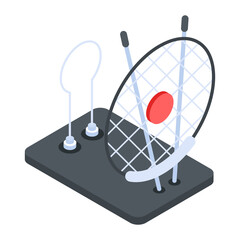 Here’s an isometric icon of tv antenna 