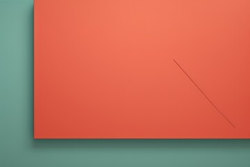 Obraz premium An orange square with a thin line on it