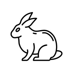 Rabbit icon in vector. Illustration