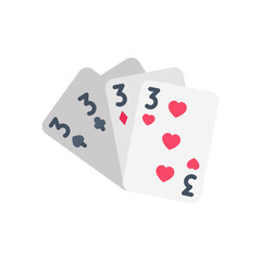 Cards icon in vector. Illustration