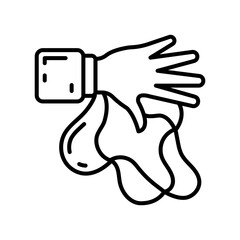 Handkerchief Magic icon in vector. Illustration