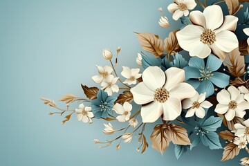 Flower backgrounds in different shades and colors.