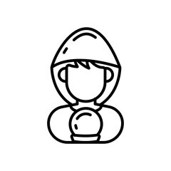 Fortune Teller icon in vector. Illustration