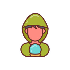 Fortune Teller icon in vector. Illustration