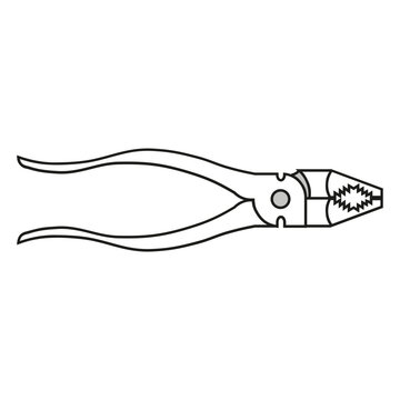 recommend clip art: Plier tool icon