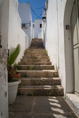 Charming Narrow Streets of Lindos: A labyrinth of whitewashed buildings and cobblestones, revealing...