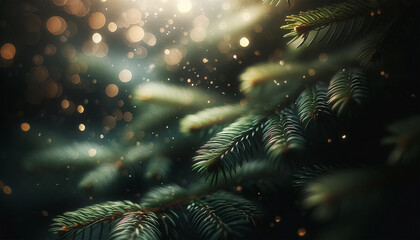 素材　クリスマスツリー背景