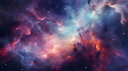 Fototapeta na wymiar Colorful Space Galaxy Cloud Nebula