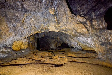 Obraz premium Bat cave in Bran Romania, Carpathian Mountains.