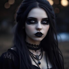 gothic beautiful girl