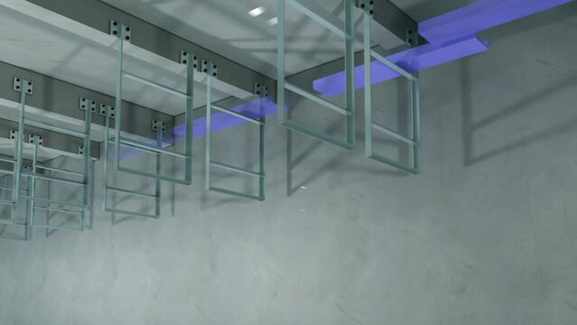 3d rendering,3D Animation Display of Mechanical and Electrical Engineering Pipeline Construction 02