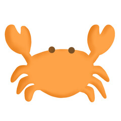 Obraz premium Crab Sea Animal Icon Graphic Clipart Cartoon