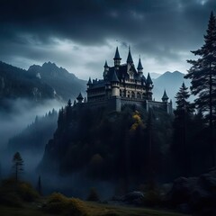 Obraz premium castle in the night
