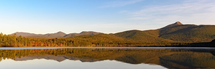 landscape with lake and mountains
