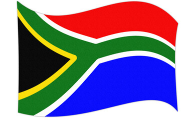 Illustration of the flag of South Africa