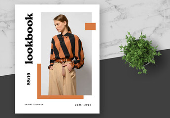 Brown Clean Lookbook Fashion Catalog Photography