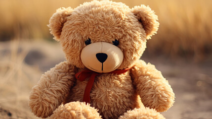 Cute Beige Teddy Bear