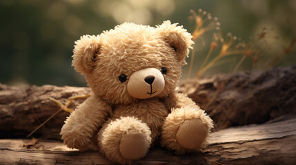 Cute Beige Teddy Bear