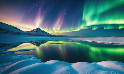 Aurora Borealis on the tundra