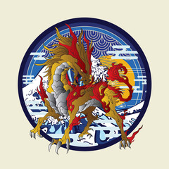 dragon design for sukajan is mean japan traditional cloth or t-shirt Embroidery Men T-shirts Summer Casual Short Sleeve Hip Hop T Shirt Streetwear