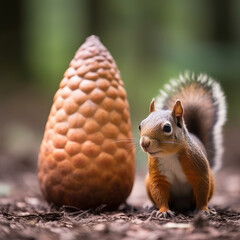Obraz premium squirrel in the park