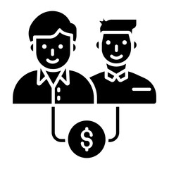 Affiliate Marketing Glyph Icon