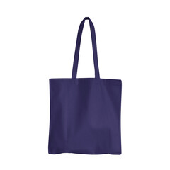Blank tote bag mockup for presentation design, prints, patterns. Navy canvas tote bag