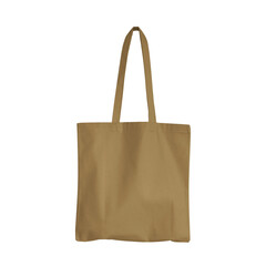 Blank tote bag mockup for presentation design, prints, patterns. Pebble brown canvas tote bag