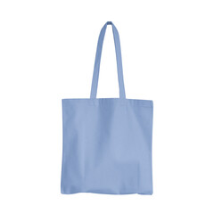 Blank tote bag mockup for presentation design, prints, patterns. Steel blue canvas tote bag