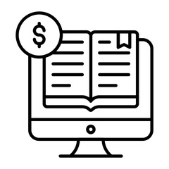 Book Sell Outline Icon