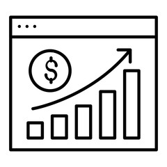 Capital Gains Outline Icon