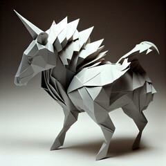 Origami unicorn