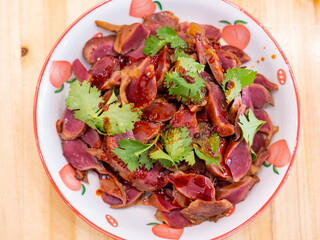 Braised duck gizzards