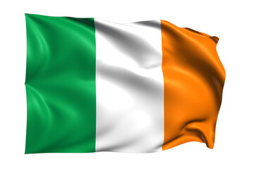  Ireland  Flag on transparent background