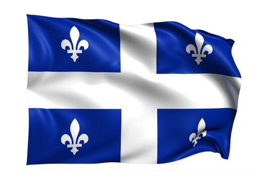  Quebec Flag on transparent background